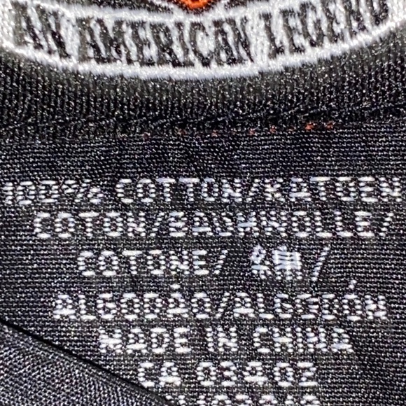 Harley-Davidson size M Charcoal Denim Snap front Shirt. HD skull design on back - Picture 3 of 12